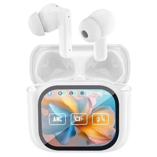 Auriculares TWS con Pantalla Táctil LED | Bluetooth 5.4, ANC y 48h Batería