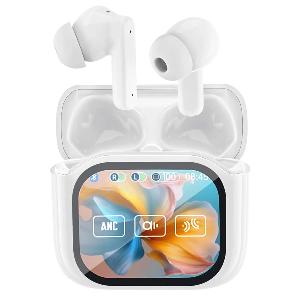 Auriculares TWS con Pantalla Táctil LED | Bluetooth 5.4, ANC y 48h Batería